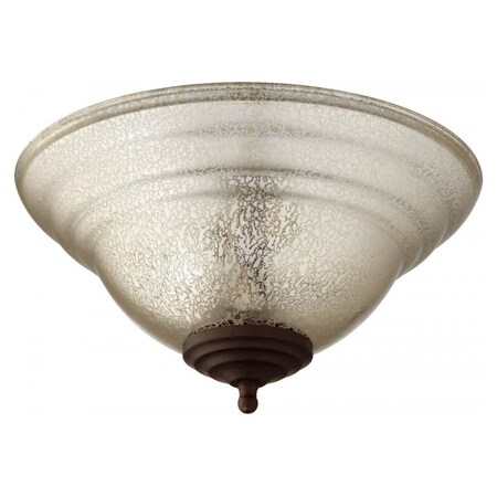 Quorum Two Light Satin Nickel / Oiled Bronze W/ Silver Mercury Fan Light Kit 1147-801